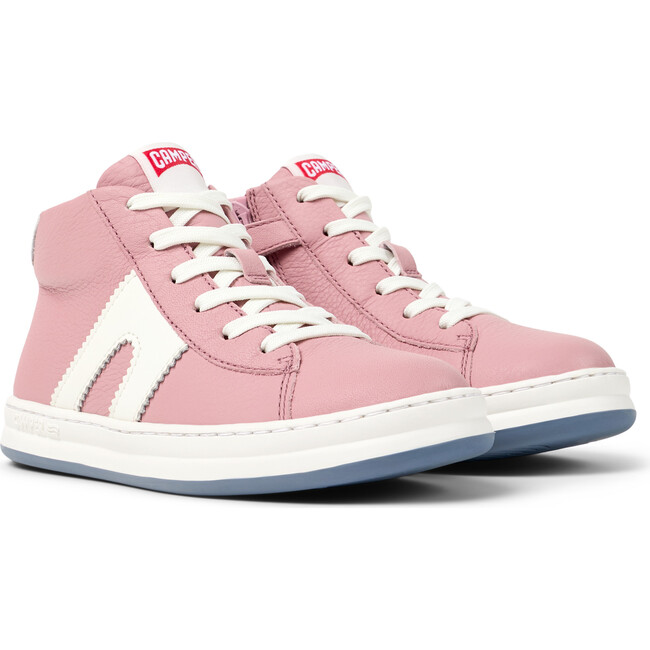 Kids Runner Four Velcro Strap Sneakers, Medium Pink - Sneakers - 2