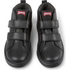 Kids Runner Four Velcro Strap Sneakers, Black - Sneakers - 1 - thumbnail