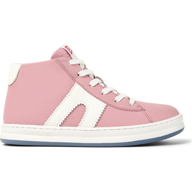 Kids Runner Four Velcro Strap Sneakers, Medium Pink - Sneakers - 3