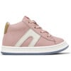 Kids Twins Leather Sneakers, Pink - Sneakers - 3