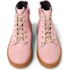 Kids Kiddo Textile Lace-Up Ankle Boots, Medium Pink - Boots - 1 - thumbnail