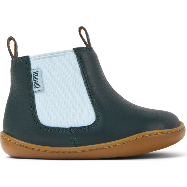 Kids Peu Leather Boots, Dark Green - Boots - 3