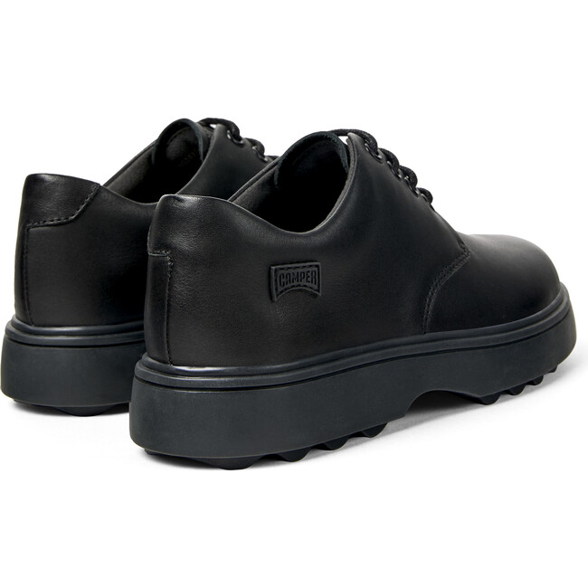 Kids Norte Leather Lace-Up Shoes, Black - Boots - 5