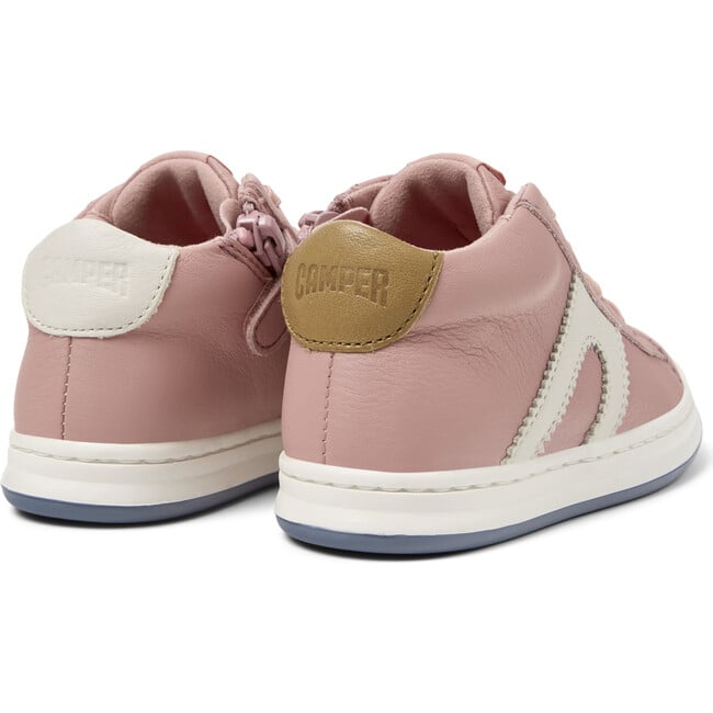 Kids Twins Leather Sneakers, Pink - Sneakers - 5