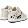 Kids Twins Leather Sneakers, White & Black - Sneakers - 5