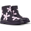 Kids Duet Twins Boots Flowers, Pink & Black - Boots - 2