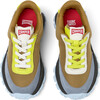 Kids Drift Trail Leather & Nubuck Vintage Twins Sneakers, Medium Brown - Sneakers - 1 - thumbnail