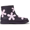 Kids Duet Twins Boots Flowers, Pink & Black - Boots - 3