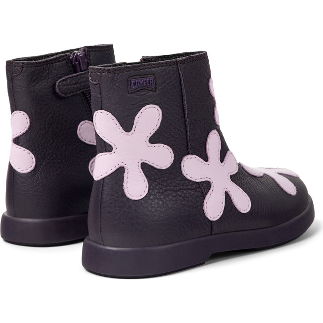 Kids Duet Twins Boots Flowers, Pink & Black - Boots - 5
