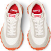 Kids Drift Trail Leather & Nubuck Sneakers, White Natural - Sneakers - 1 - thumbnail