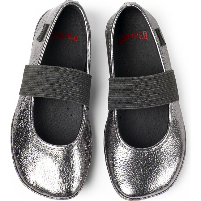 Girls Right Ballerina Flats, Dark Grey