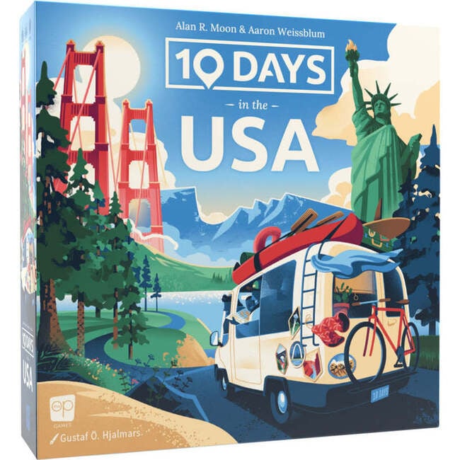 USAopoly: 10 Days in The USA - Strategy Board Game