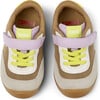 Dadda Nubuck Velcro Strap First Walkers Sneakers, Beige - Sneakers - 1 - thumbnail