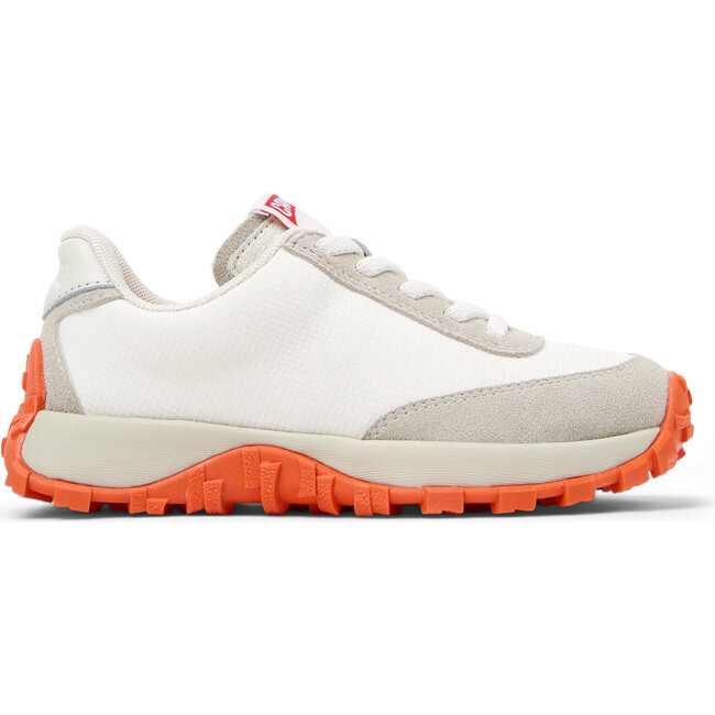 Kids Drift Trail Leather & Nubuck Sneakers, White Natural - Sneakers - 3