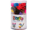 Snapo: Starter Set - 100 pcs - Colorful Blocks & Wheels - Blocks - 1 - thumbnail