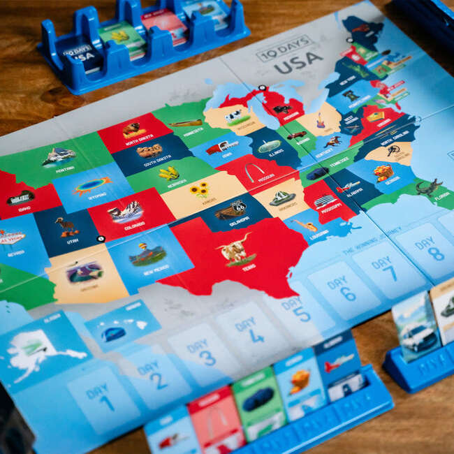 USAopoly: 10 Days in The USA - Strategy Board Game - Games - 3