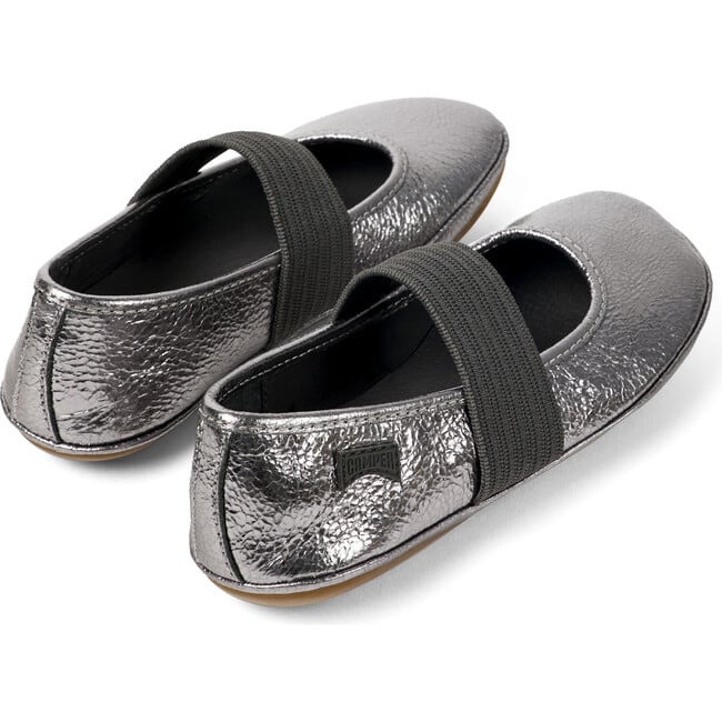 Girls Right Ballerina Flats, Dark Grey - Flats - 5