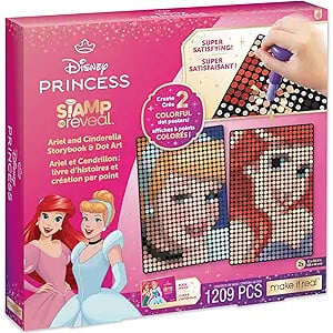 Make It Real: Disney Stamp To Reveal Ariel & Cinderella Storybook & Dot Art