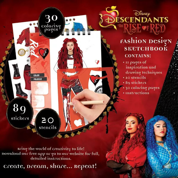 Make It Real: Descendants 4 Rise Of Red Sketching Set - Arts & Crafts - 2