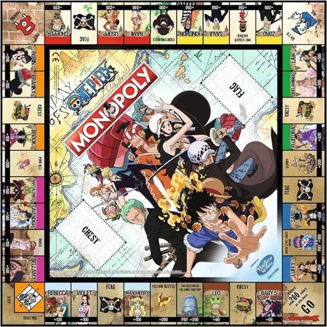 MONOPOLY: One Piece - Collectible Licensed Edition, Strategy Board Game - Games - 2