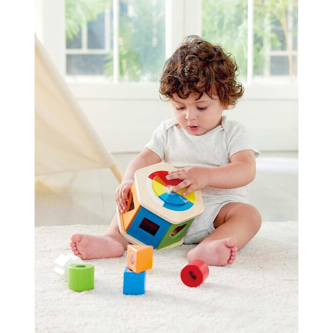 Hape: Wooden Wonder Shape Sorter - Rainbow Sorting Play Toy - Developmental Toys - 2