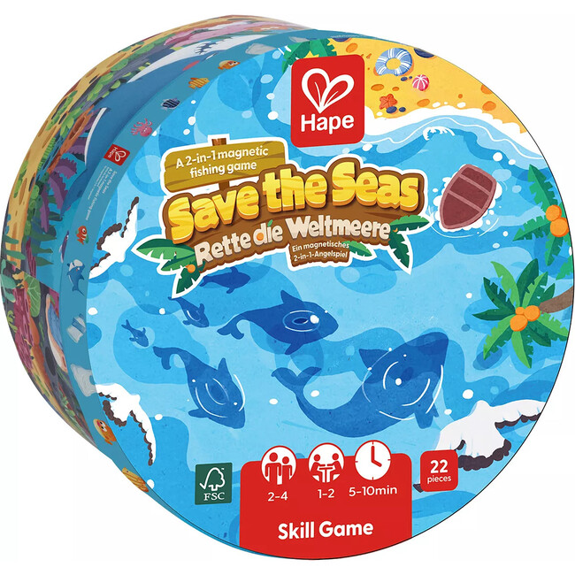 Hape: Save the Seas - 2-In-1 Magnetic Fishing Game