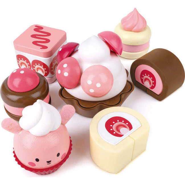 Hape: Strawberry Dessert Set - Pink Cute Food Toy