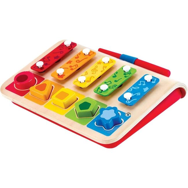 Hape: Shape Sorter Xylophone - Wooden Multifunctional Instrument Toy