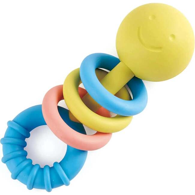 Hape: Rattling Rings Teether - Movable Teething & Rattle Shake Sensory Toy