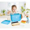 Hape: Scoot-Around Clean Up Bucket Set - 7pc - Role Play Toys - 2