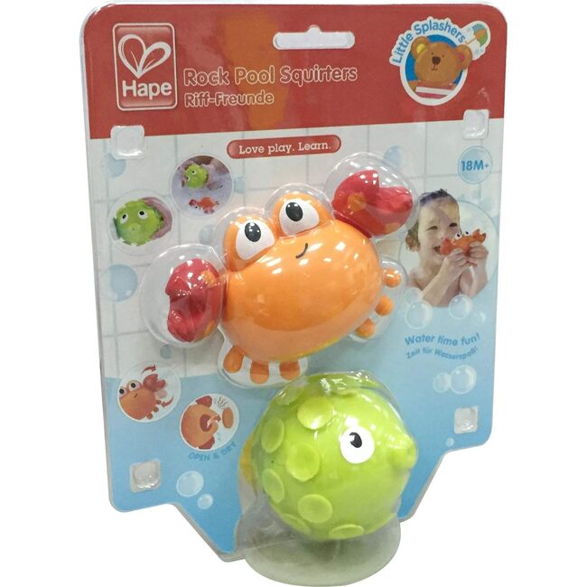 Hape: Rock Pool Squirters - 2pc Bath Toy Set - Play Kits - 3