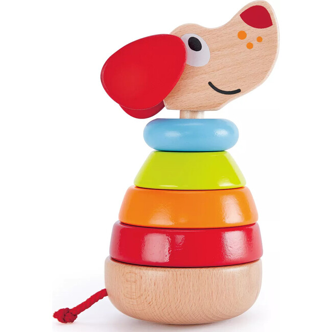 Hape: Pepe Sound Stacker - 6pc Wooden Puppy Toy