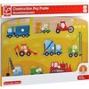 Hape: Peg Puzzle: Construction - 10pc Wooden Puzzle - Puzzles - 3