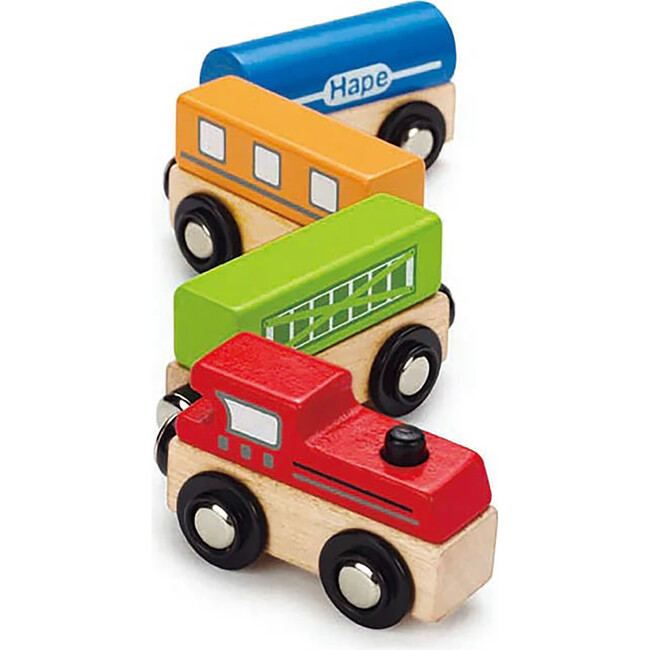 Hape: Qubes: Magnetic Classic Train Connecting Train Set