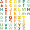 Hape: Magnetic Alphabet - 52pcs, ABC Colorful Wooden Magnets - Play Kits - 1 - thumbnail