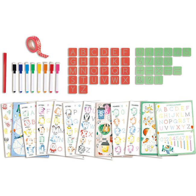 Hape: Letters & Numbers Tracing - 66pc Activity Set - Coloring - 3