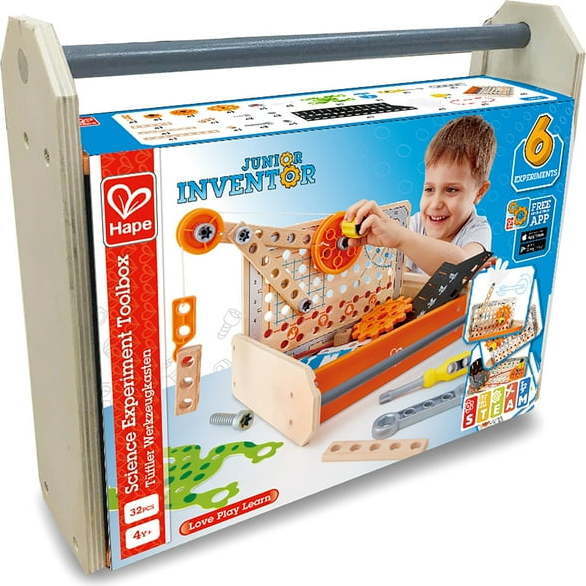 Hape: Junior Inventor: Science Experiment Toolbox - 32pc - Play Kits - 1