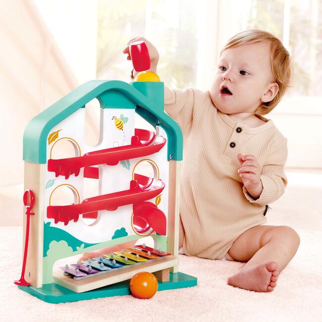 Hape: Melody Mansion Ball Run - Colorful Wooden Toy - Play Kits - 2