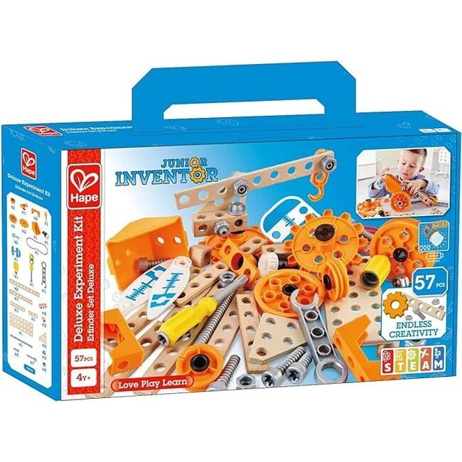 Hape: Junior Inventor: Deluxe Experiment Kit  - 57pc - Play Kits - 2