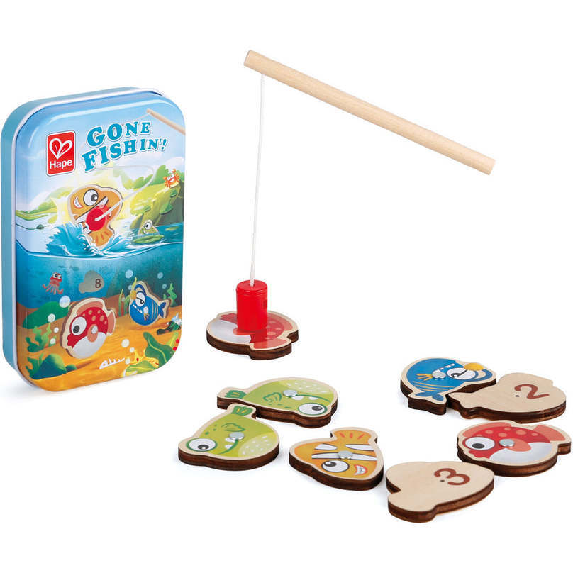 Hape: Gone Fishin'! - Kids Magnetic Fishing Game - Games - 1