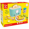 Hape: Ding & Pop-Up Toaster - 15pc Teal Wooden Food Playset - Play Kitchens - 2