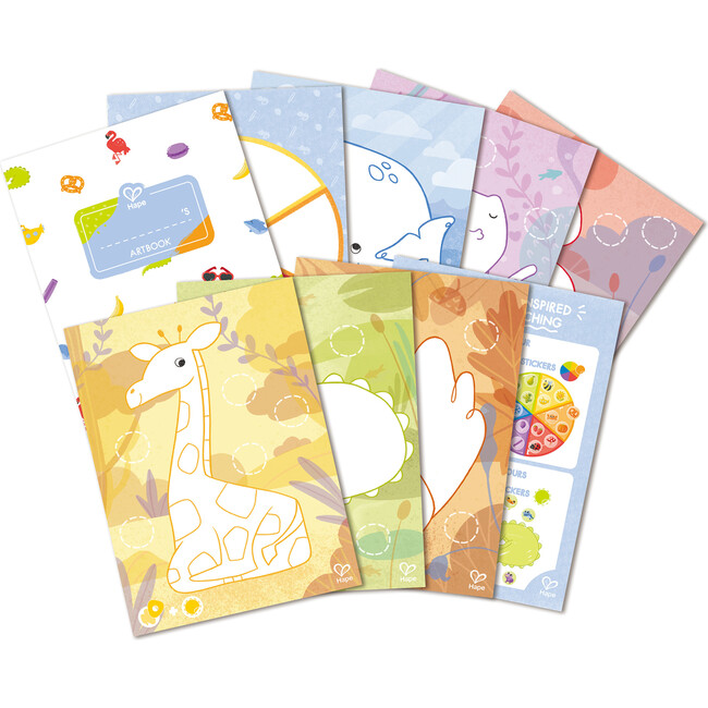 Hape: Crayon Coloring - 18pc Art Set, Animal & Nature Theme