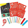 Hape: Chalks & Stencils Art - 22pcs, Activity Art Kit - Coloring - 1 - thumbnail