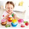 Hape: Cupcakes - 18pcs, Colorful Wooden Desserts Playset - Play Kitchens - 3