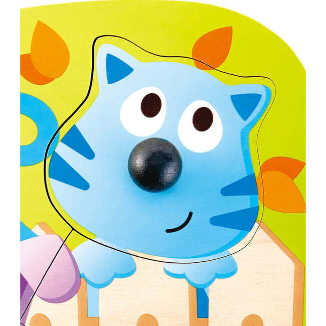 Hape: Big Nose Puzzle: Pet - 4 Piece Colorful Chunky Wooden Puzzle Toy - Puzzles - 3