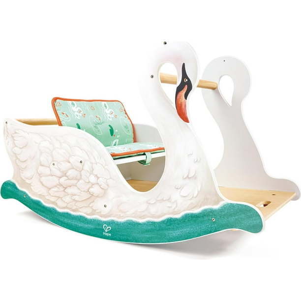 Hape: 2-in-1 Swan Seat - Baby Rocking Bassinet Cradle and Rocker Chair Seat