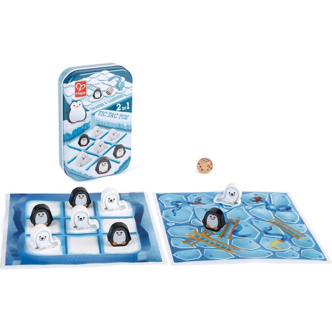 Hape: 2-In-1: Tic Tac Toe / Snakes & Ladders