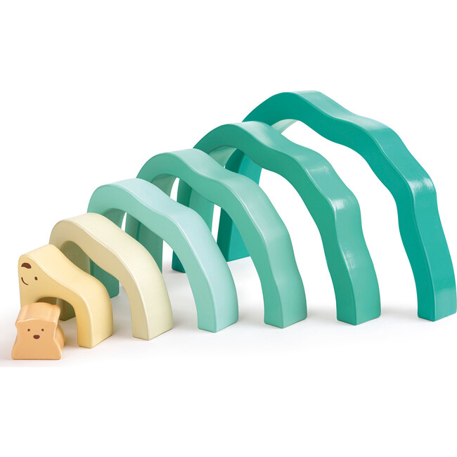 Hape: Arctic Polar Bear Stacking Blocks - Wooden Nesting Toy