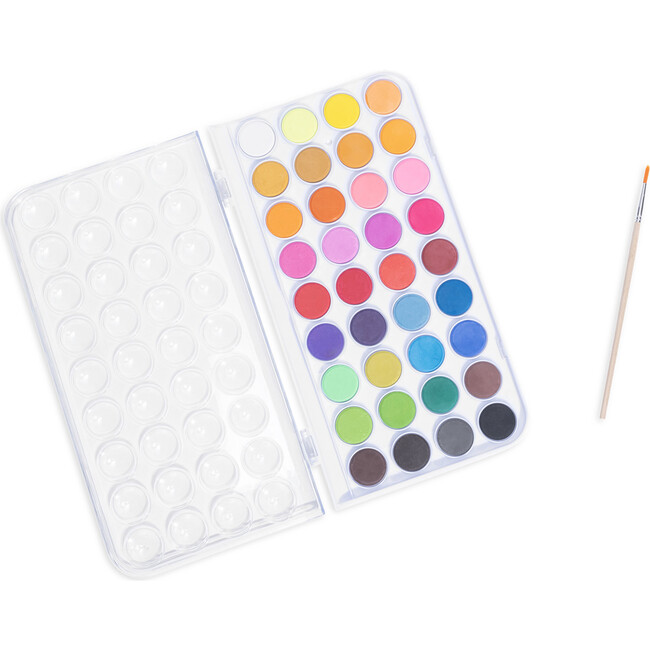 Brea Reese: Essential Watercolor Paint Set: Vibrant - 36 Colors & 1 Brush