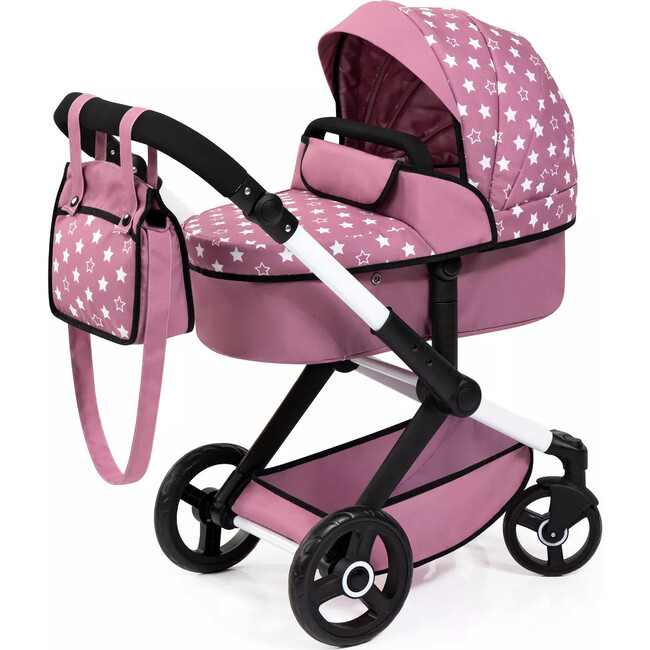 Bayer Design Dolls: Xeo Pram - Pink, White, Stars